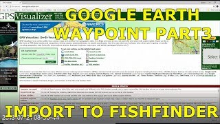 How to use Navionics to import waypoints to fish finder 3 of 3 [upl. by Kristien]