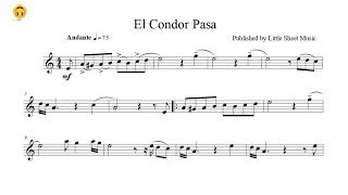 El Condor Pasa Flute Solo with Piano AccompanimentSheets [upl. by Tolman]