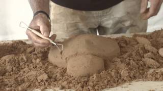 How to build a sand sculpture Beginners Demonstration [upl. by Rosol331]