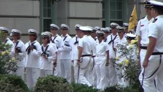 USNA PS 28Jul2013 Noon Meal Formation Starboard Battalion [upl. by Nagad]