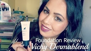 Foundation Review  VICHY Dermablend [upl. by Felicio99]