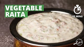 Vegetable Raita Recipe  Mixed Vegetable Raita Recipe  Quick and Easy Raita Recipe  Cookd [upl. by Takken]