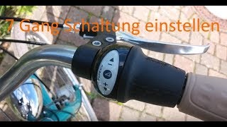 Shimano Nexus 7 Gang Nabenschaltung einstellen [upl. by Rednav]