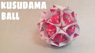 Origami Ball Instructions  Kusudama Ball  Origami Easy [upl. by Mylan]