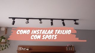 Como INSTALAR Luminária de TRILHO Eletrificado  Carla Oliveira [upl. by Laurella]