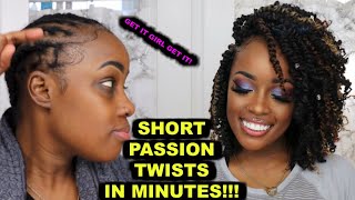 😍NEW 10quot TIANA PASSION TWISTS  INSTALL IN MINUTES  ILLUSION CROCHET BRAID PATTERN  MARY K BELL [upl. by Jochbed797]