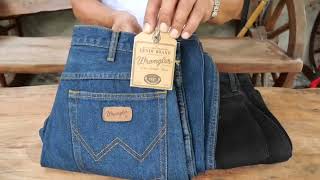 Unboxing amp Fitting WRANGLER Denim Jeans [upl. by Shorter]