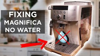 How to fix Delonghi magnifica with no water coming out [upl. by Arahsat]