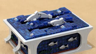 Swimming Dolphins Kinetic LEGO Sculpture [upl. by Kitchen]