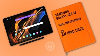 Samsung Galaxy Tab S8 An iPAD USERS FIRST IMPRESSIONS [upl. by Ynaiffit485]