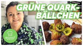 GRÜN ohne FARBSTOFFE Quarkbällchen mit Zimt  SANUUS® bettercooking [upl. by Mindi317]