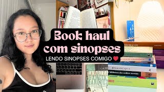 Lendo sinopses dos livros que comprei  book haul [upl. by Willis]