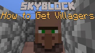 How to Get Villagers in Skyblock [upl. by Liris897]