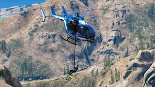 GTA 5 SECOURS EN MONTAGNE AVEC LES GENDARMES DU PGHM  LSPDFR 1081 [upl. by Etnasa]