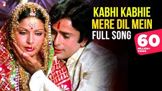 Kabhi Kabhie Mere Dil Mein  Full Song  Rakhee Amitabh Bachchan Shashi Kapoor  Lata Mangeshkar [upl. by Airtemed]