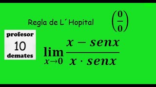 limites regla de L´Hopital 6 [upl. by Jareen687]