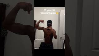 13 year old transformation 💪 workout gym fitness workoutmotivation [upl. by Nacim984]