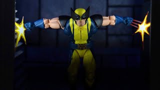 WOLVERINE MARVEL LEGENDS XMEN WAVE BONEBREAKER BAF SERIES ACTION FIGURE REVIEW [upl. by Ardnazil]