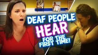 Amazing People Hearing for the First Time Deaf amp Hearing Impaired Get Cochlear Implants turned on [upl. by Ahsert166]