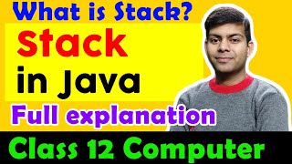 Stack Data Structure in Java  Class 12 Computer ISC 2024 [upl. by Ardried]