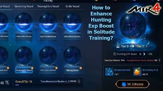 How to Enhance Hunting Exp Boost in Solitude Training of MIR4 [upl. by Hourigan182]