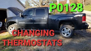 Diagnosing and Replacing Duramax thermostats [upl. by Formica906]