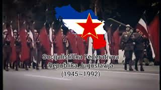 National Anthem of Yugoslavia quotHej Slaveniquot  Very Rare Version Instrumental 1970s [upl. by Aihsekram]