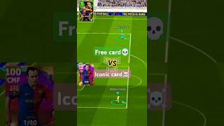 Iniesta free card vs iconic card rate 100 speed test efootball2025mobile shorts [upl. by Ganiats635]