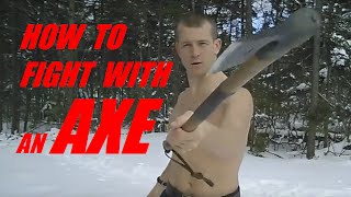 HOW TO FIGHT WITH an AXE Combat Lesson 1  Defeat Your Enemy [upl. by Saffren]