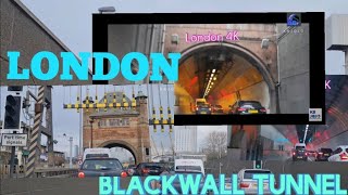 London 4K 🇬🇧 Virtual Tour  Blackwall Tunnel A102 to London City Airport during rush hour [upl. by Ssegrub559]