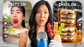 I Tested the MOST VIEWED TikTok ASMR Recipes 🫠 [upl. by Aviv]