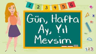 2 Sınıf  Gün Hafta Ay Yıl ve Mevsim [upl. by Adahsar]