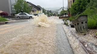 Überschwemmung in Kleinblittersdorf Saarland [upl. by Leihcim]