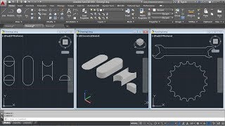 AutoCAD Region Command Tutorial Complete  Union Mass Properties Substract Intersect Extrude [upl. by Otreblaug]