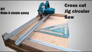 Homemade circular saw crosscut jig [upl. by Liebman]