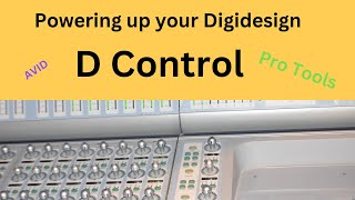 Beginner tips on Powering up the AVID Digidesign D Control [upl. by Idnim]