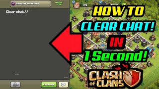 How To Clear Chat In Clash of Clans [upl. by Foskett275]