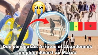 Subhanalah😭Aye sénégalais you niak sene bakane si désert Maroc bi beug dem Espagne 🇪🇦 [upl. by Euqinomad]