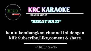 lagu kerinci karaoke BERAT HATI duet [upl. by Notled]