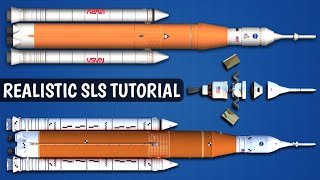 How To Build Realistic NASAs SLS Rocket in Spaceflight Simulator [upl. by Ogdan]