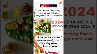 National Nutrition Week 1–7 September 2024 MrsSivakumariMSc Clinical Nutritionist  sivadiet [upl. by Amla]