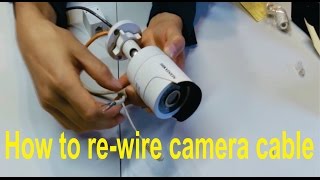 How to rewire a broken Hikvision camera cable RJ45 [upl. by Yrrag]