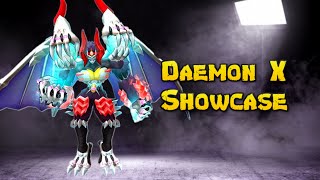 Daemon X Showcase  Digimon Masters Online [upl. by Atnuahc]