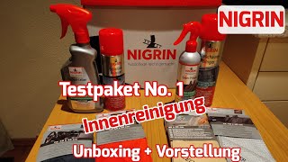 NIGRIN Testpaket No1 für die AutoInnenreinigungPflege UnboxingampVorstellung [upl. by Georgiana752]