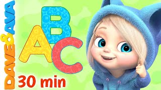 😻 Phonics Song Part 2  ABC Song and More Nursery Rhymes by Dave and Ava 😻 [upl. by Jedediah]