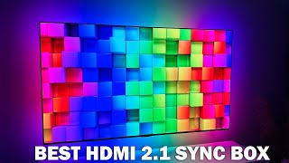 The HDMI 21 Sync Box that DESTROYED Govee and PHILIPS HUE Sync Box  Fancyleds Sync Box Review [upl. by Boccaj197]