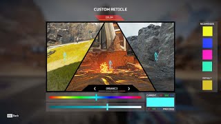 BEST CUSTOM RETICLE COLORS TO IMPROVE AIM IN APEX LEGENDS [upl. by Thalassa682]