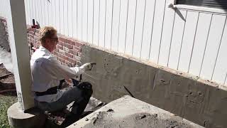 Stucco over brick walls [upl. by Benoite403]