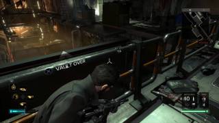 Deus Ex Mankind Divided Aggressive Approach Gameplay [upl. by Finnie]