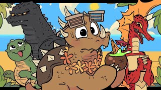 Anguirus Vacation Godzilla Animation [upl. by Vivienne710]